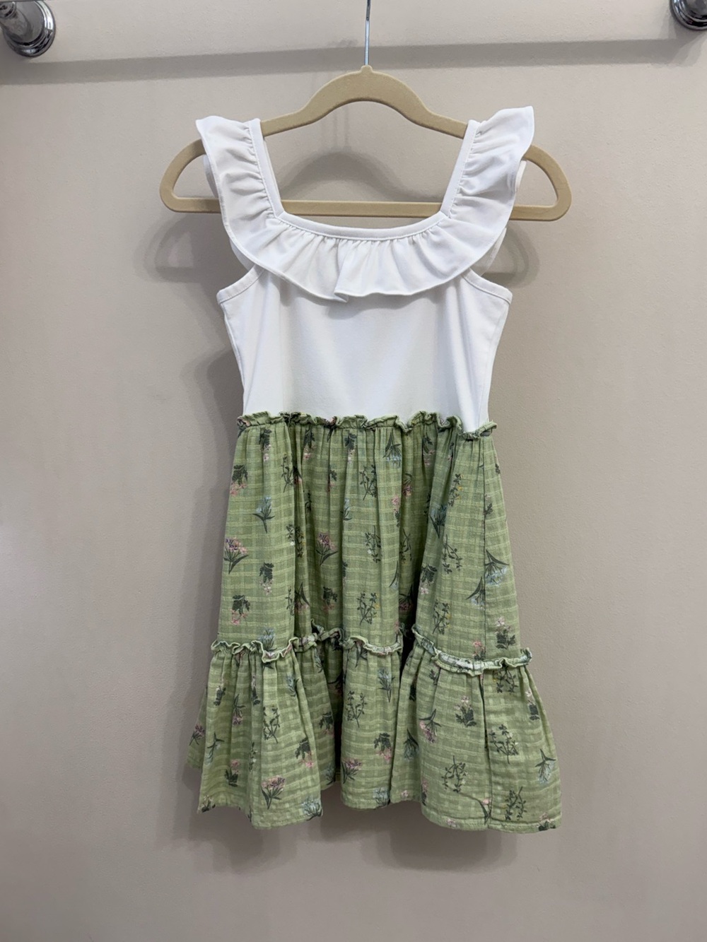Janie and Jack Floral Ruffle Dress Size 6